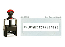 Con dấu Shiny ngày tháng và số 6410